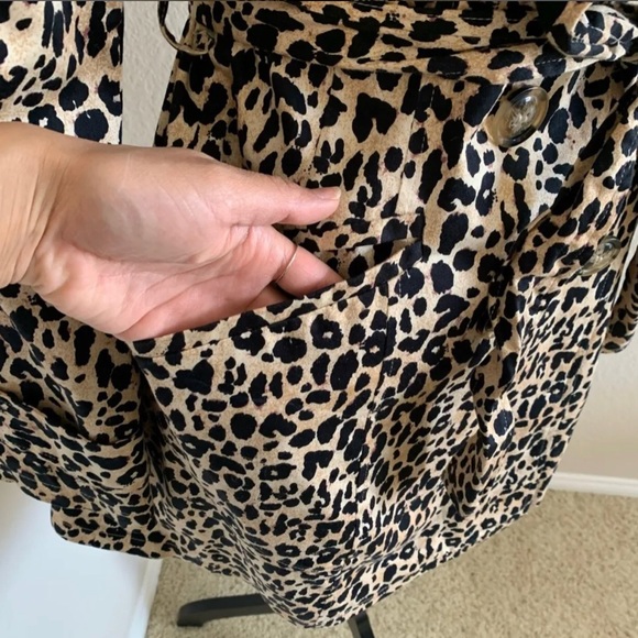 Forever 21 Leopard Trench Coat - Picture 8 of 10
